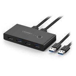 Ugreen Hub de Interfaz de 4 Puertos USB 3.2 Gen 1 Tipo-A 5000Mbit/s Negro