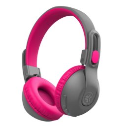 JLab JBuddies Studio 2 Auriculares Infantiles Inalámbricos o Cable Gris/Rosa