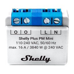 Shelly Plus PM Mini Medidor de Consumo Inteligente WiFi/Bluetooth de 1 Canal 16A