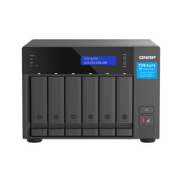 NAS torre QNAP TVS-h674 Intel Core i3-12100 16GB DDR4 6 bahías HDD/SSD M.2 NVMe ZFS QuTS hero RAID avanzado