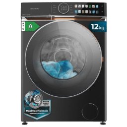 Cecotec Bolero DressCode 12500 Lavadora 12 Kg Steel 1400 Rpm Motor Inverter Plus Steam Max A Gris