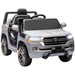 Aiyaplay Toyota Land Cruiser Coche Eléctrico Para Niños De +3 Años Gris