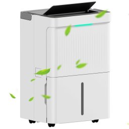 Homcom Deshumidificador 35L/Día Depósito de Agua 5.5L Hasta 40-100m2 Blanco