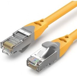 Cable de red Vention IBHYD Cat.6A SFTP 10Gbps 50cm Amarillo chapado en oro