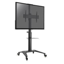 Soporte móvil Kimex 030-1202 para pantallas 37-70″ regulable altura, 70 kg, ruedas, negro