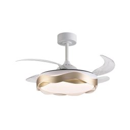 Ventilador de techo Bel Air Ondas 72W LED 4 aspas retráctiles 6 velocidades