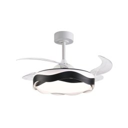 Ventilador de techo Bel Air Home Ondas 72W LED 6480lm 4 aspas retráctiles 6 velocidades
