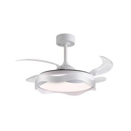 Ventilador de techo Bel Air Home Ondas 4 aspas retráctiles LED 72W blanco