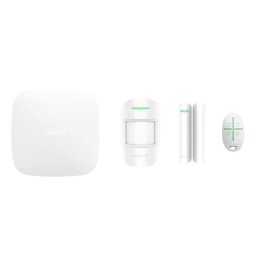 Sistema de alarma Ajax StarterKit Blanco inalámbrico con GSM y Ethernet, detección y control remoto