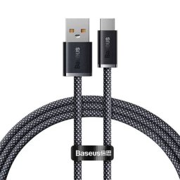 Cable Baseus Dynamic Series USB-A a USB-C PD 100W 1m Negro 480Mbps Nylon