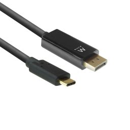 Cable Ewent EW9826 USB Tipo C a DisplayPort 2 m Macho-Macho Conexión Recta