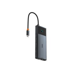 Hub Baseus 9 puertos 10Gbps modelo B00061800123-00 USB C HDMI Gigabit SD MicroSD 120Hz