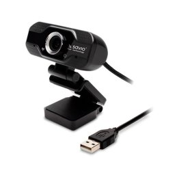 Webcam Savio AK-01 Full HD 1080p 30fps 120° USB-A Micrófono Incorporado Negro