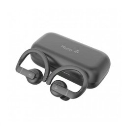 Auriculares Hune Haba Sport inalámbricos Bluetooth TWS para deporte y llamadas, IPX5, gris roca