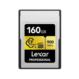 Tarjeta CFexpress Lexar 160GB 900MB/s Negro Resistente a golpes y vibraciones
