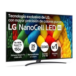 LG NanoCell 86NANO81A6A 86" 4K Ultra HD Smart TV Procesador α7 Gen8 Gaming Cloud