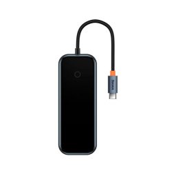 Hub USB-C Baseus 4 Puertos USB 3.0 OTG 500MB/s Negro Compacto Plug&Play