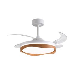 Ventilador de techo Bel Air Home Olas DC 4 aspas retráctiles LED 72W mando a distancia