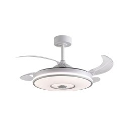 Ventilador de techo Bel Air Colors 4 aspas retráctiles LED 72W altavoz Bluetooth
