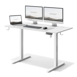 SENSE7 Nojo Escritorio Regulable Eléctrica con Motor 120x60 Blanco