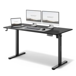 SENSE7 Nojo Escritorio Regulable Eléctrica con Motor 140x70 Negro