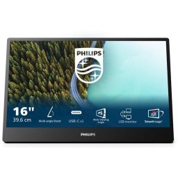 Monitor Philips 3000 Series 16B1P3302D/00 15.6" 1080p 75Hz IPS USB-C Low Blue Light Portátil VESA