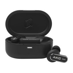 Auriculares AKG inalámbricos Bluetooth 5.3 con Cancelación de Ruido, Micrófono y Hi-Res Audio Negro