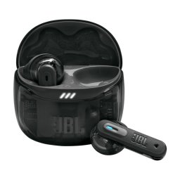 Auriculares JBL inalámbricos Bluetooth 5.3 con Cancelación de Ruido y Micrófono Negro Transparentes