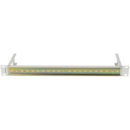 Carril DIN TS-35 Lanberg AK-1801-S 19" 1U Acero Gris RAL7035 para Rack