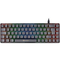 Teclado Mecánico GAMIAC TKL69G SF Kailh Red Hot-Swap RGB 16.8M Colores TKL ES Negro/Gris