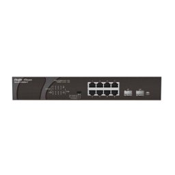 Switch Ruijie RG-ES110GDS-P 8 Puertos Gigabit PoE+ 2 SFP No Gestionado Rack