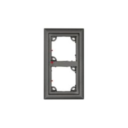 Marco de montaje Mobotix MX-OPT-FRAME-2-EXT-DG Gris 131x18x233mm exterior resistente