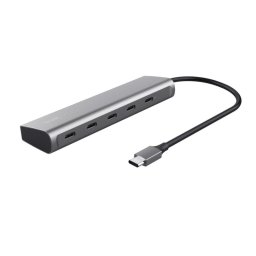 Hub Trust 5 puertos USB-C 5Gbps modelo Halyx con Power Delivery 100W y protección avanzada