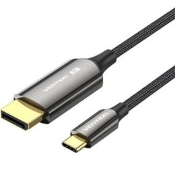 Cable Conversor USB-C a DisplayPort Vention CRFBF 8K 60Hz 1m Bidireccional Negro