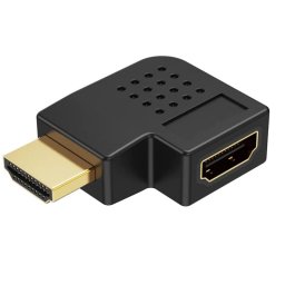 Adaptador Hdmi Acodado Derecha 90 Grados Negro