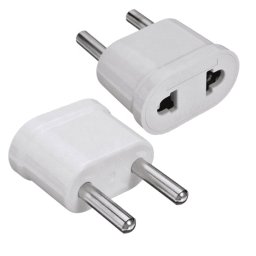 Adaptador De Enchufe De Eeuu A Enchufe Europeo 2 Blanco