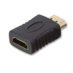 Adaptador Hdmi Hembra A Hdmi Macho Negro