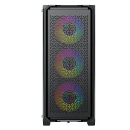 Caja PC Gaming Yeyian VAULT YCM-APVAU-G1 ATX Cristal Templado Acero Negro 4 Ventiladores