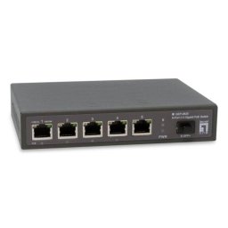 Switch LevelOne GEP-0625 5 Puertos 2.5G PoE+ 1 SFP+ Sin Ventilador No Gestionado