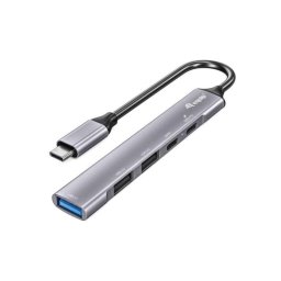 Hub USB Equip 128962 5 Puertos USB-C Aluminio 100W Power Delivery
