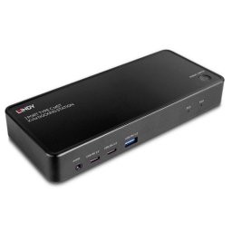 Switch KVM Lindy 43202 2 PCs HDMI 4K Ultra HD DisplayPort USB-C RJ-45 Negro