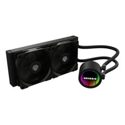 Refrigeración Líquida Genesis NLG-2318 240mm 2 Ventiladores Negro Alto Rendimiento