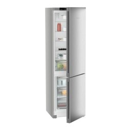 Frigorífico Liebherr Combi NoFrost DuoCooling 201cm 360L E Plata EasyFresh SteelFinish
