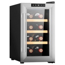 Nevera de vino Cecotec 02708 8 botellas acero inoxidable funcionamiento silencioso