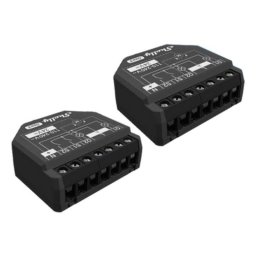 Interruptor inteligente Shelly 2PM Gen3 2P Wireless 2402 MHz WiFi Negro Pack 2 unidades