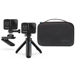 Kit de montaje universal para cámara GoPro AKTTR-002 con trípode y estuche, color negro