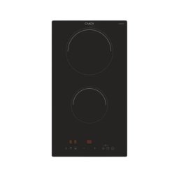 Placa de Inducción Candy CID-30/1 2 Zonas 30cm, Vidrio Negro, Control Táctil, 3500W integrable