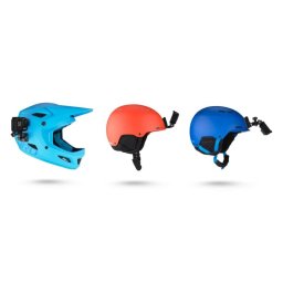 Soporte frontal y lateral para casco GoPro, adhesivo, compatible HERO7/6/5, 45g, negro