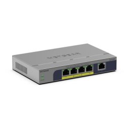 Switch 5 Puertos Gigabit PoE+ 4 PoE, 2000 MAC, Montaje Escritorio/Pared, Sin Ventilador