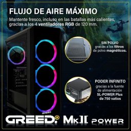 GREED MK2 Power AMD Ryzen 7 5700X 32GB 1TB SSD RX 9070 16GB Windows 11 Pro